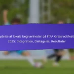 Fællesskabsengagement i FIFA Græsrodsfestivaler 2025: Lokale partnerskaber, Frivillige roller, Deltagelse